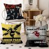 Полосатый L-Linkin Крутой P-Park Подушка Чехол для подушки Наволочка Гостиная Диван Домашний Декор