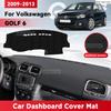 Для Volkswagen GOLF 6 2009-2013 Коврик-чехол на приборную панель автомобиля Защита от солнца Коврик от света Ковер на приборы Аксессуары для защиты