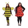 Платье для вечеринки с рукавами-ногами и крыльями в виде пчелы на Хэллоуин для косплея божьей коровки для взрослых и детей