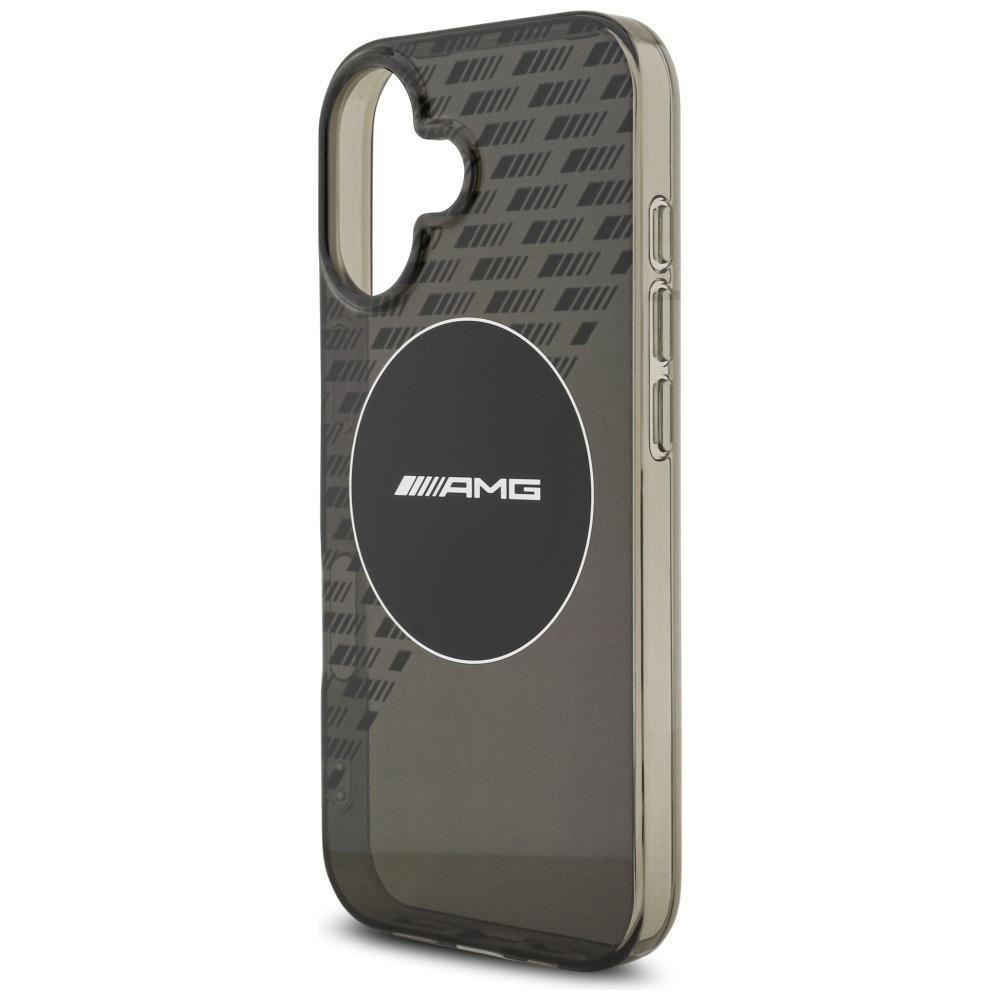 AMG Double Layer Transparent Smocked MagSafe Case for iPhone 17 Black