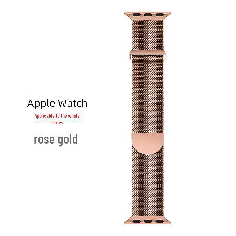 Совместимый магнитный ремешок из нержавеющей стали для Apple Watch Milanese Style