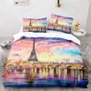 Эйфелева башня Удобный пододеяльник Наволочка Постельный комплект Украшение детской спальни Домашний текстиль