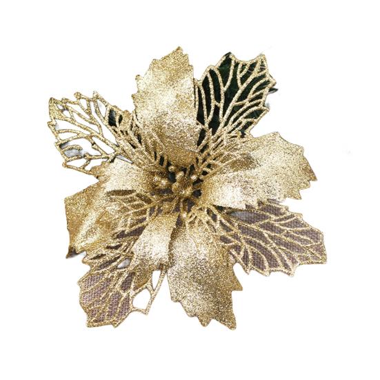 Искусственный рождественский цветок, тонкое мастерство, широкое применение, многоразовый модный искусственный цветок реального прикосновения для вечеринки