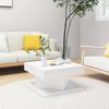 VidaXL Coffee Table, Side Table, End Table, Living Room Storage Furniture, Interior, Modern, White 808368