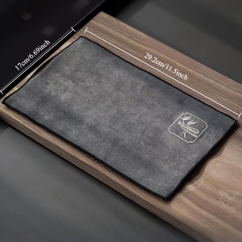 Водопоглощающее чайное полотенце, чайная ткань, утолщенная скатерть для журнального стола, чайная посуда в стиле дзен, полотенце, хлопчатобумажная льняная тряпка, аксессуары для чайного стола