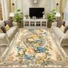 European Style Retro Decoration Carpets Living Room Flower Pattern Rugs Hall Sofa Area Rug Mat Bedroom Cloakroom Anti-Slip Floor