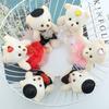12 шт./пакет Мультяшный Мини Медведь Букет Цветов Плюшевая Игрушка Мультяшный Букет Кукла День Святого Валентина