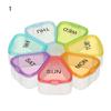Weekly Storage Box Pill Dispenser Container Pill Box Medicine Organiser Pill Case Tablet Holder