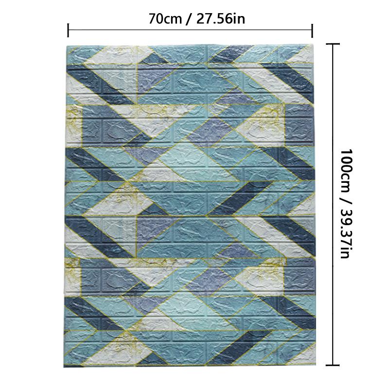 Foam 3D Wall Stickers Self Adhesive Wallpaper Panels Home Decor Living Room Bedroom House Decoration Bathroom Brick Wall Sticker