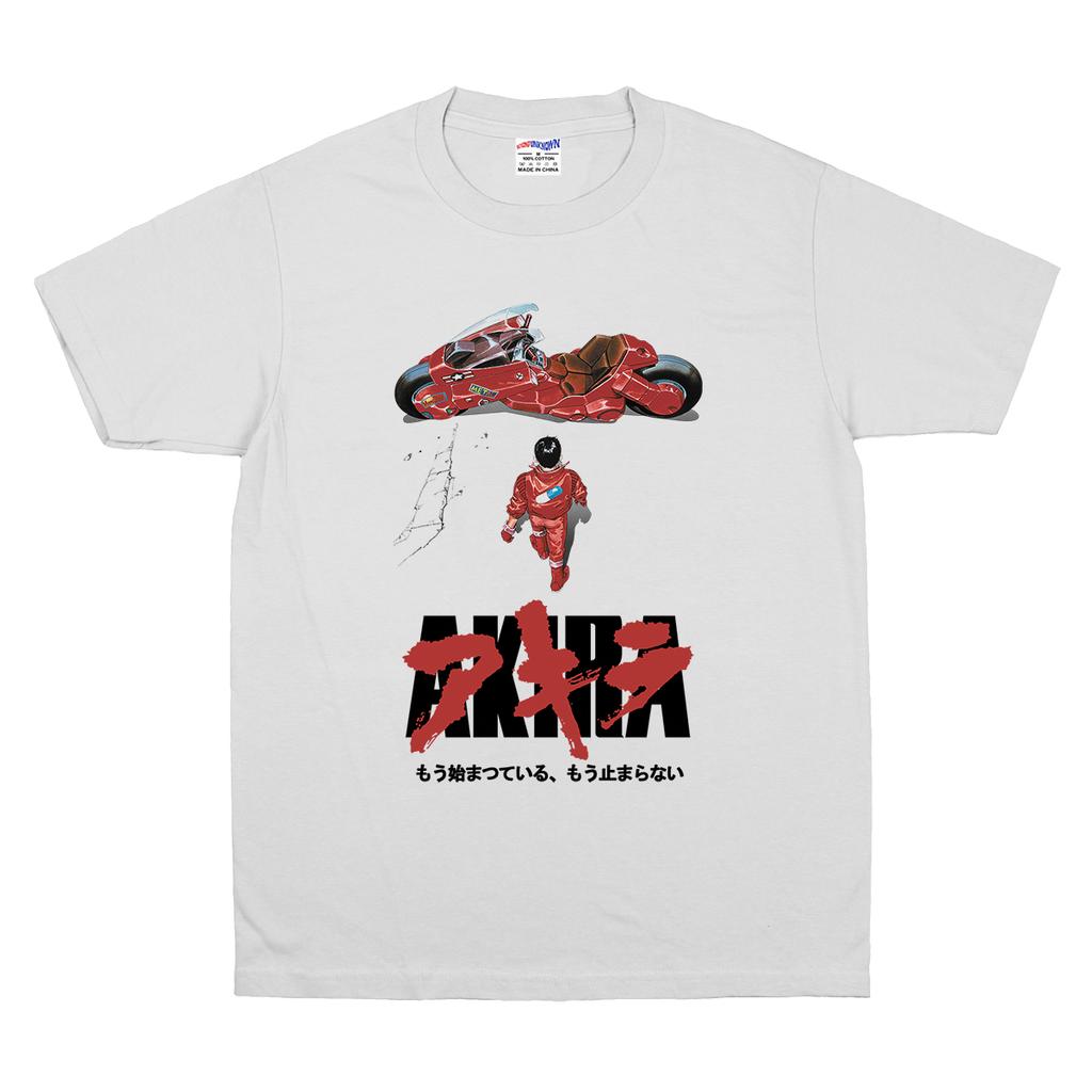 Akira TShirt Japanese Anime Cotton White Tee Unisexs Clothing Short Sleeve Clothes Graphic Cotton Unisexs Top Grit Shirt For Unisex