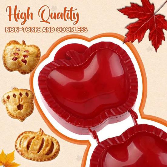12Pcs Mini Hand Pie Molds with Dough Presser Thickened Plastic Cookie Mold for Holiday Baking Apples Pumpkin Acorn Shaped Acorn Pastry Cutters