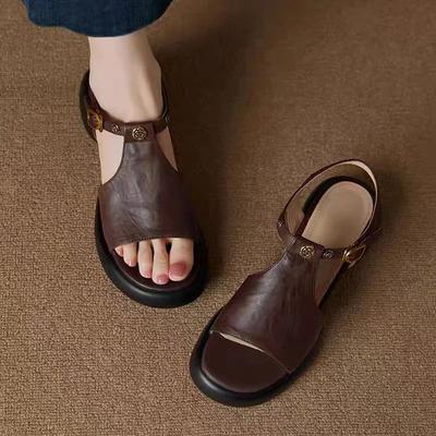 Цветочные женские балетки сандалии спортивная повседневная обувь новые летние женские шлепанцы 2025 шлепанцы для ходьбы с пряжкой сандалии женские