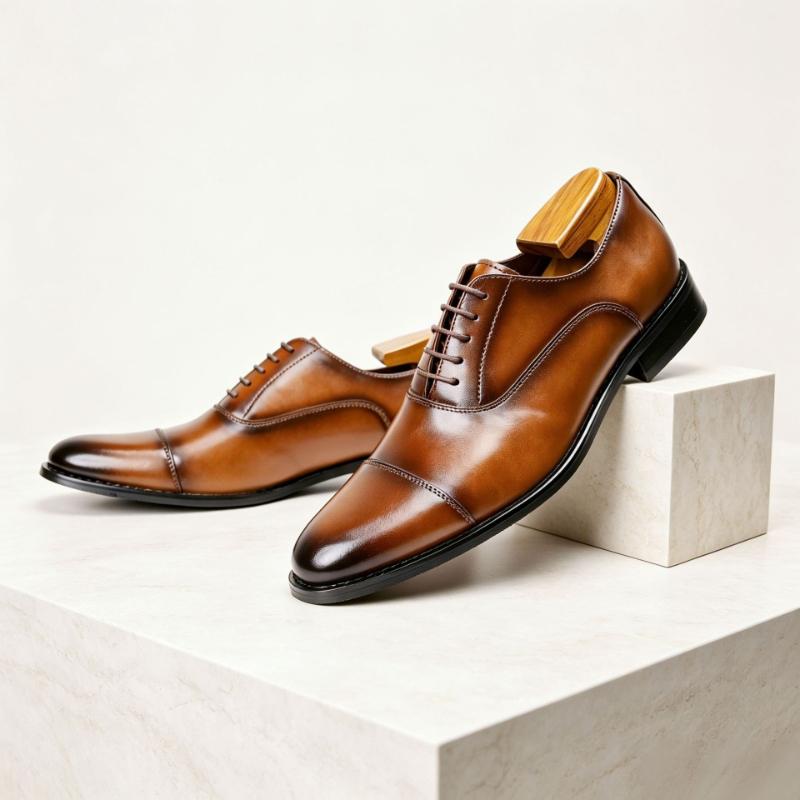 High Quality Oxford Dress Shoes Men Genuine Cow Leather Suit Shoes Lift Brogues Wedding Formal Elevator Shoes
