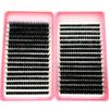 60D/80D/100D 640 Cluster Lashes 5D Fluffy Thick Eyelash Extension Kit Volume Mixed Tray Faux Mink Lashes Lash Extension Makeup
