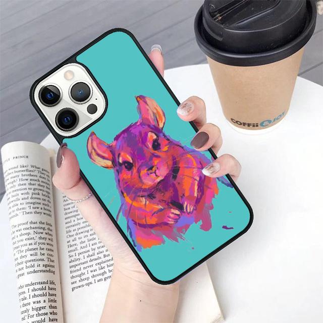 Cute Cartoon Chinchilla phone Case Cover For iPhone 17 Air 16 15 14 Plus For apple 16 11 12 13 Pro Max coque