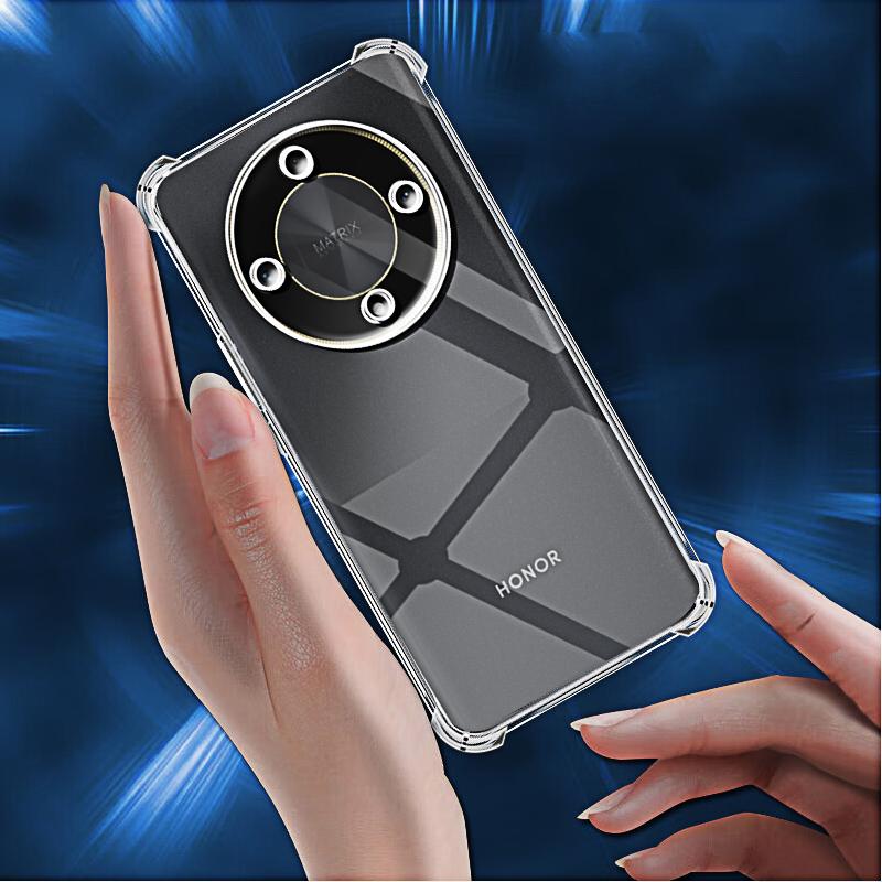 Прозрачный чехол для телефона Honor x9b X8b X7b X6a X7a X8a X9a X8 X7 X6 Чехол-накладка из тонкого мягкого ТПУ с защитой объектива камеры