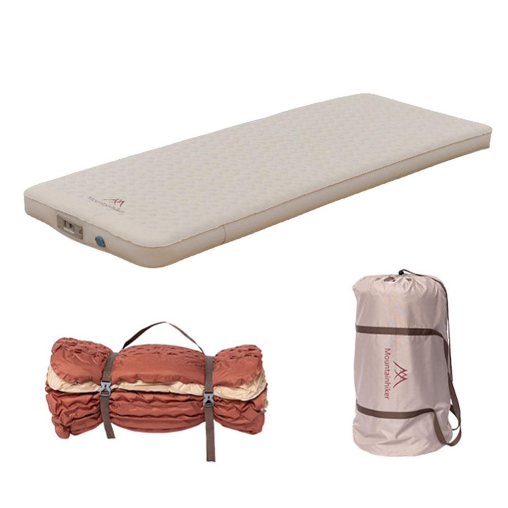 Самонадувающийся спальный коврик со встроенным насосом, надувная кровать для палатки, портативный надувной коврик для пешего туризма