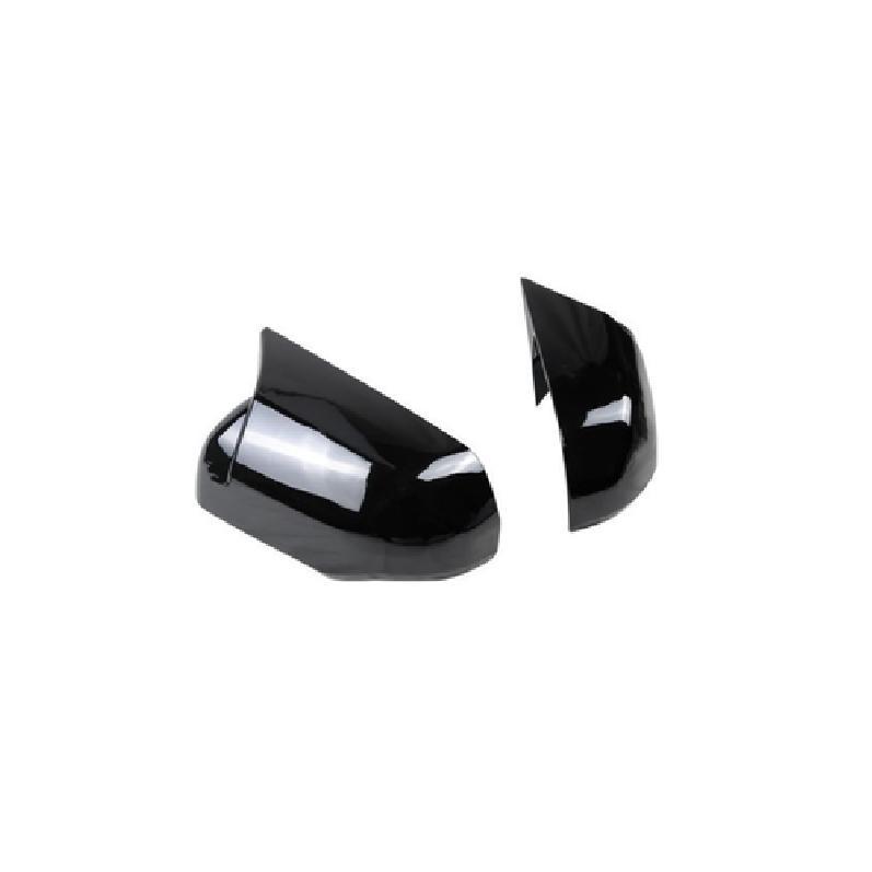 Glossy Black Ox Horn Rearview Mirror Lid Cover Trim For -2024 Toyota Sequoia