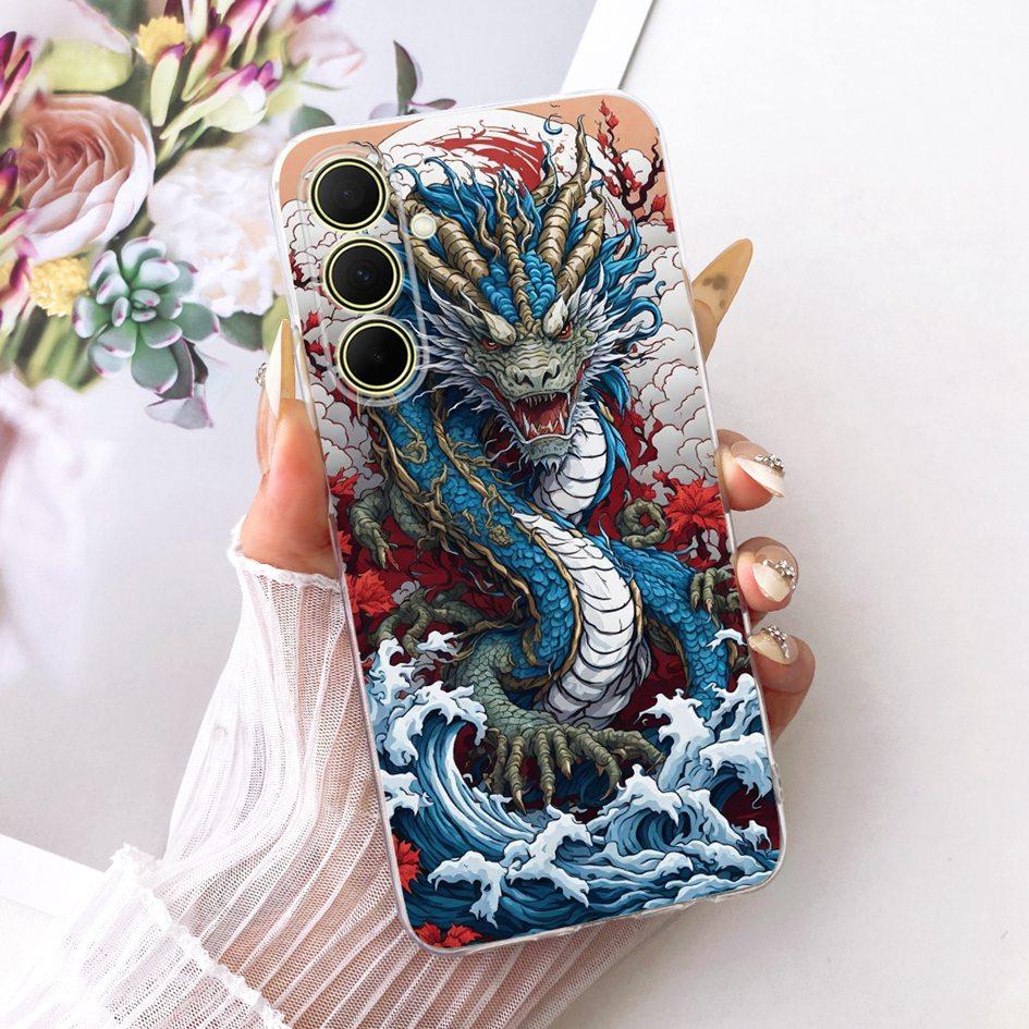 Чехол для Samsung Galaxy A17 A37 A57 5G Чехол Новый Стильный Цветок Прозрачный Мягкий Силиконовый Чехол для Телефона для Samsung A 17 A 37 A 57 Бампер