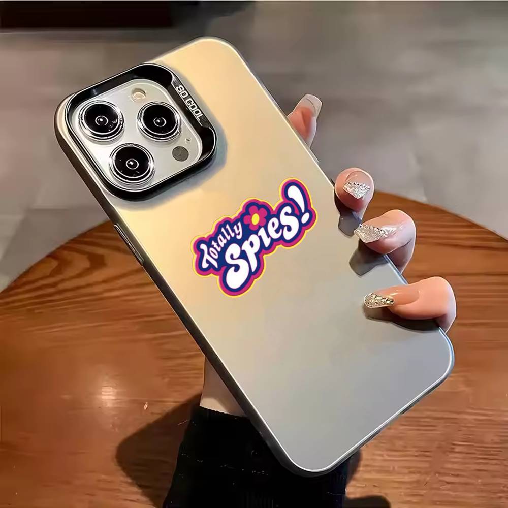 Крутой Чехол Для Телефона Totally Spies Цвет Серебристый Корпус Для IPhone 17 16 15 14 13 12 11 Pro Max Plus