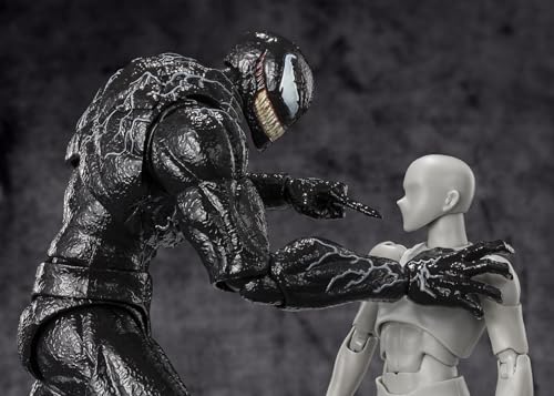 НАЦИОНАЛЬНЫЕ ТАМАШИИ SHFiguarts Venom (Веном: Последний танец) приблизительно. 190 мм окрашенная подвижная фигурка из ПВХ и АБС