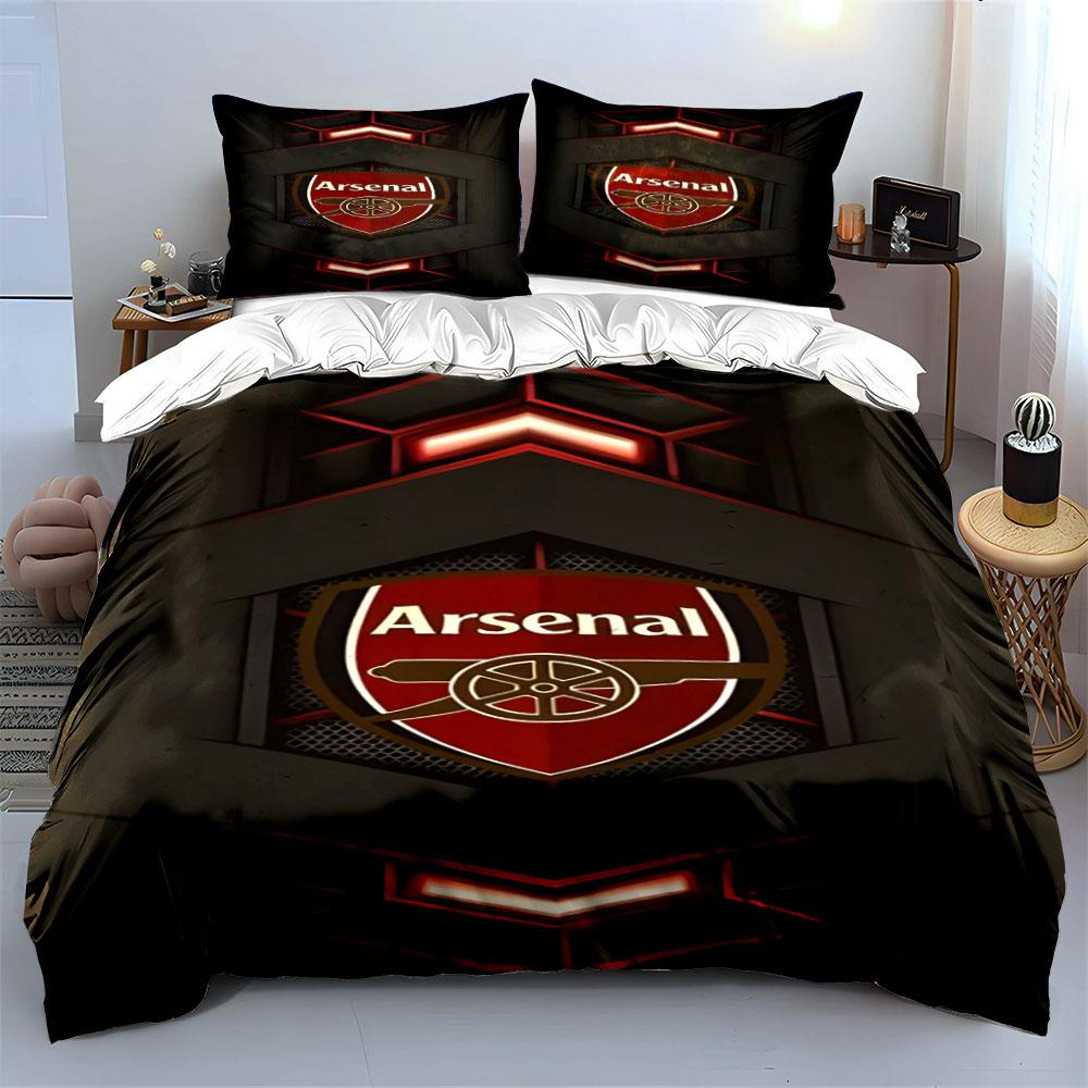 Arsenal logo and cannon. Bedding sets Duvet cover sets Duvet covers Pillowcases(1 * Duvet Cover 2 * Pillowcases, without duvet insert)