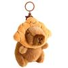 Capybara Capybara Key Ring Snacks French Fries Animal Pendant Cartoon Keychain  School Backpack