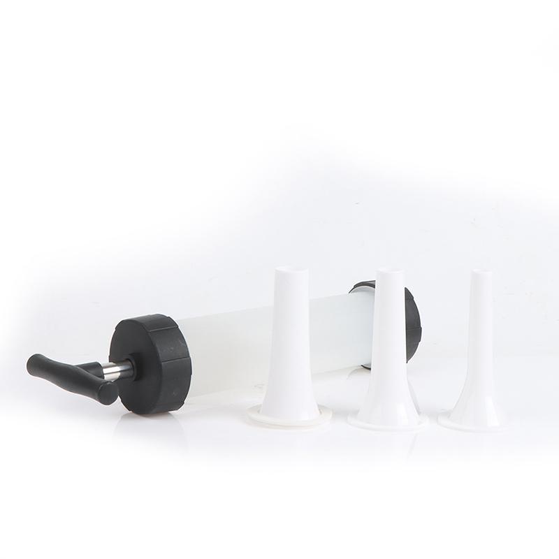 Машина для начинки мяса, колбасная машина, набивка, ручной пресс, 3 насадки, воронка