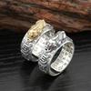 Retro Thai Silver Pixiu Men's Mantra Ring - Hip-Hop Fashion Open Ring