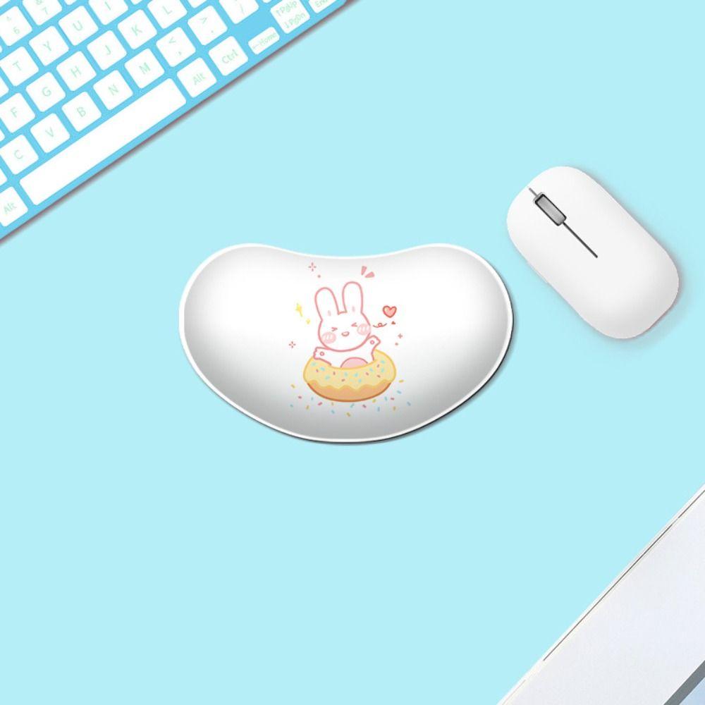 Резиновый коврик для мыши с рисунком из мультфильма, подставка для запястья, противоскользящий, противоскользящий коврик для мыши, подставка для запястья, женский