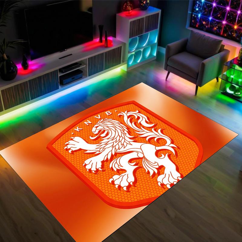 Aston Villa Football Design Crystal Velvet Carpet Cozy Non?Slip Printed Rug For Bedroom Living Room Entrance