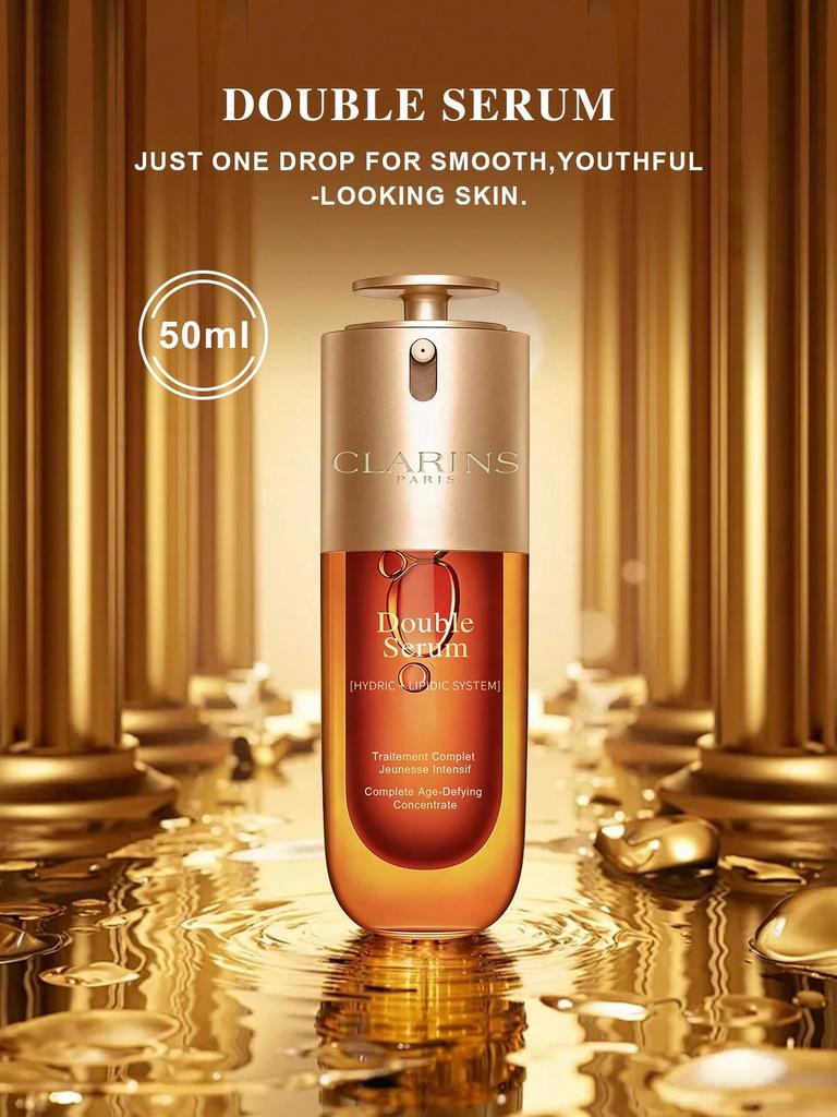 Clarins Двойная Сыворотка Концентрат для Полного Контроля Старения 30мл/50мл Антивозрастная Сыворотка против Морщин