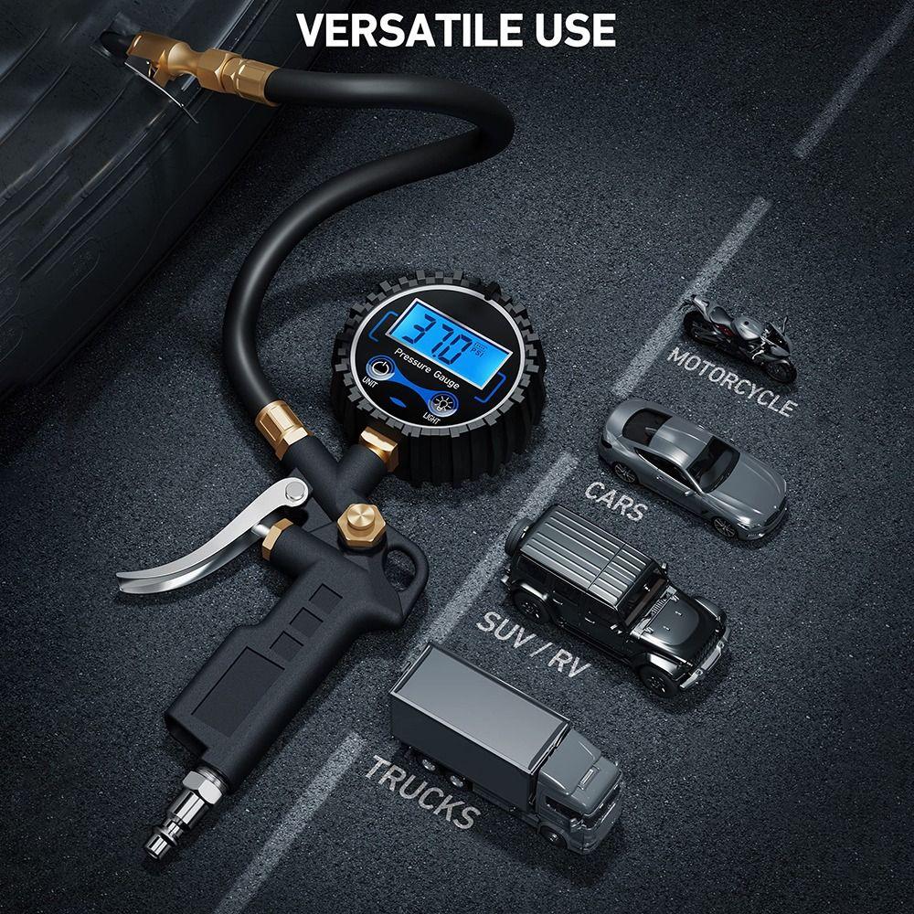 Compressor Accessories Digital Tire Pressure Gauge 0.1 Display Resolution Digital Tire Tester  SUV
