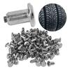 100 шт. Шипы для шин Серебристые Универсальные Износостойкие Противоскользящие Шипы для снега для шин для квадроциклов, мотовездеходов, вилочных погрузчиков