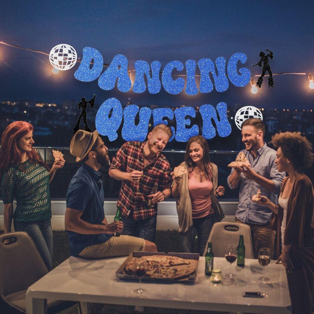 Blue Glitter  Mamma Mia Birthday Wedding Party  Girls