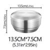 Korean Kimchi Bowl 304 Stainless Steel Double Rice Bowl Soup Bowl Steamed Rice Bowl Children's Anti-Scalding Rice Bowls