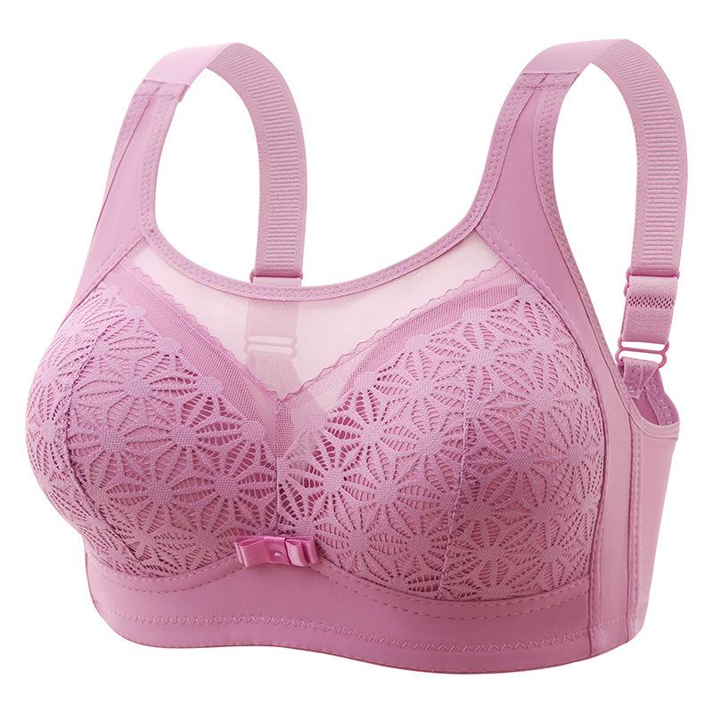 High-end tube top beauty back without steel ring gathering adjustment bra thin cup breathable anti-light four-breasted underwear