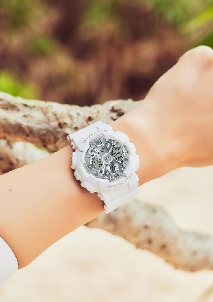 Часы Casio G-Shock (Официальный японский продукт) Изготовлено из биомассы, GMA-S120VA-7AJF, Женские, Белый