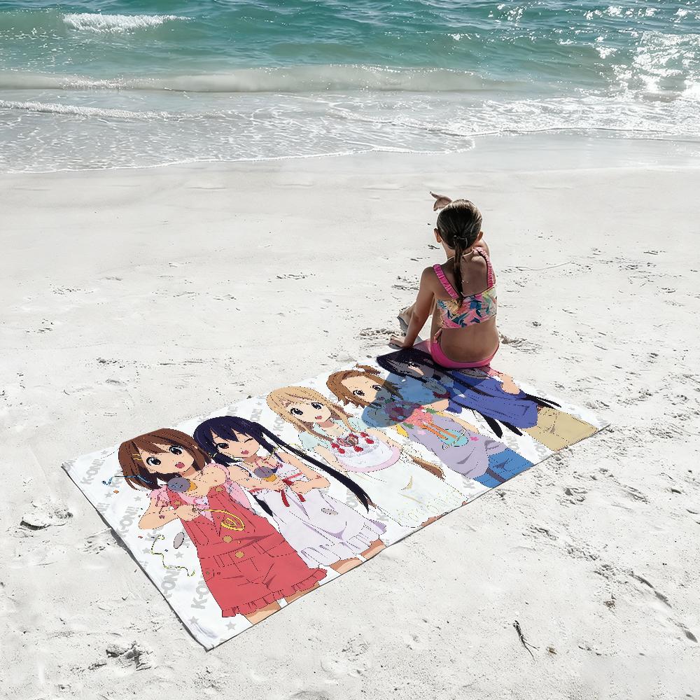 Аниме Девушка K-ON Пляжное полотенце Для пляжей Йога-студий Спортзалов Горячих источников Бассейнов И Пикников