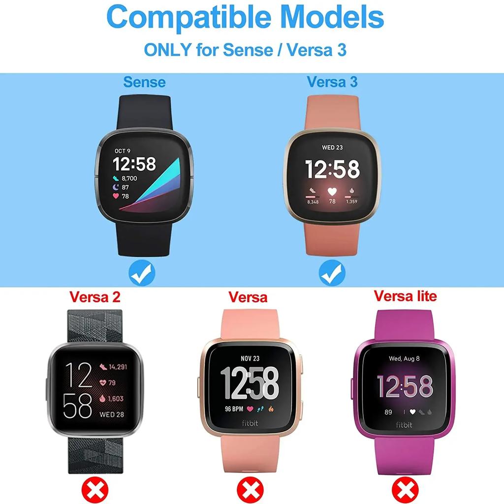 Зарядный кабель для Fitbit Fitbit Versa 3 4, сменный USB-кабель для зарядки длиной 1 м, док-станция с зажимом для шнура для умных часов Sense 1 2
