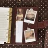 Polka Dot Print A7 Binder Notebook Snap Button Closure DIY Planner Book Diary Book  Students