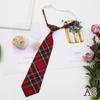 Creative Knot-Free Tie Student Preppy Print Color Plaid Jk Tie
