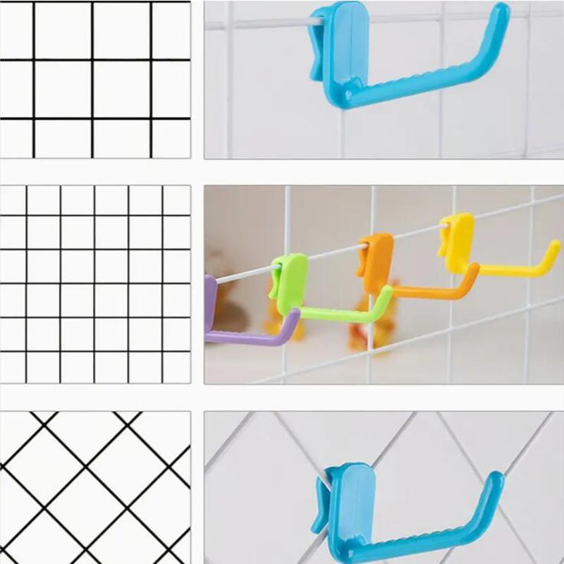 10 шт. многоразовые сетчатые вешалки пластиковые крючки для хранения панельные крючки универсальные сетчатые крючки для органайзера дисплея