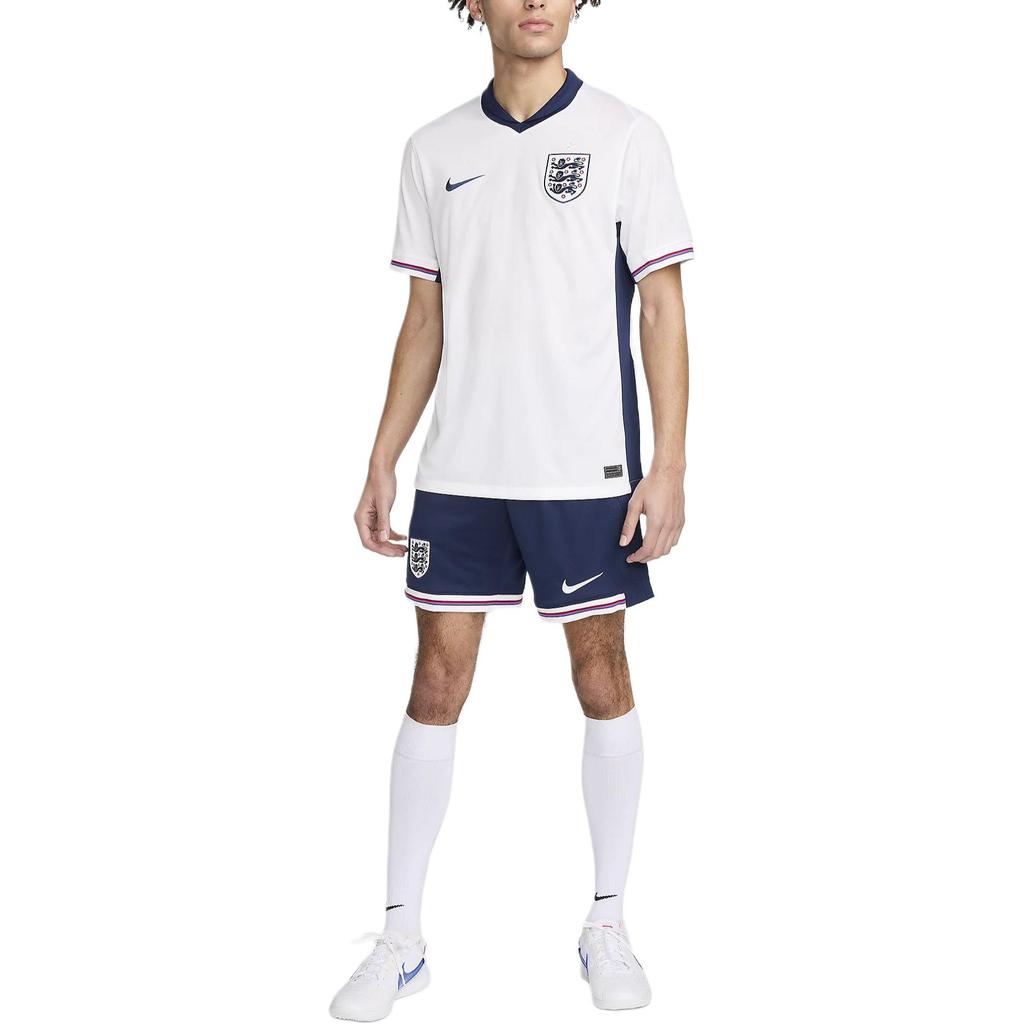 Nike Англия 2024/25 Home Fans Edition Джерси Белый/Старый Синий Мужская Уличная Одежда FJ4285-100