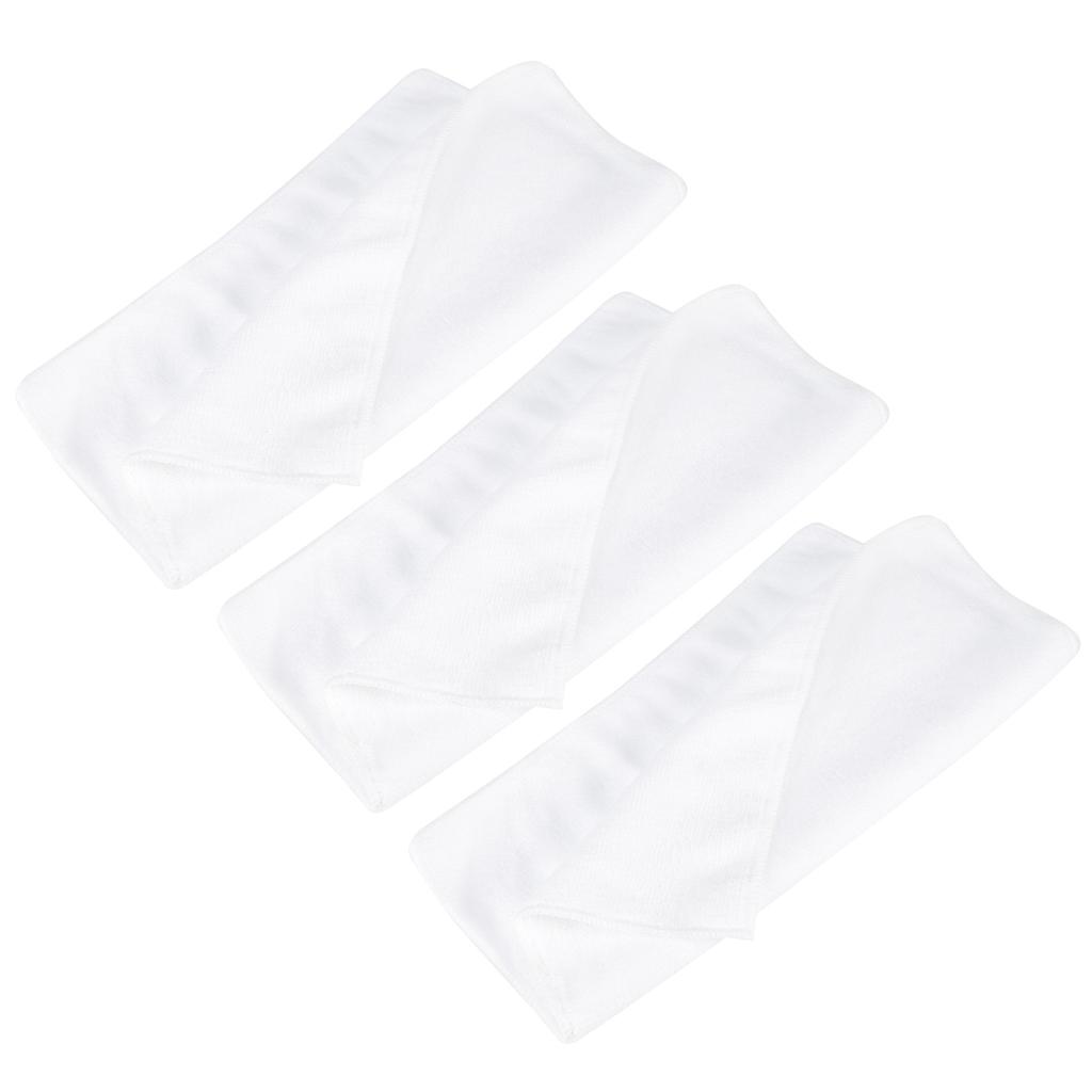 10Pcs 30x30cm White Sport Towel Square Microfiber Absorbent Towel for Yoga Fitness