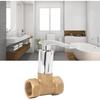 Water Stop Valve 3/4in Concealed Ceramic Brass Electroplated Water Valve Water Shut Off Valve for Kitchen Bathroom