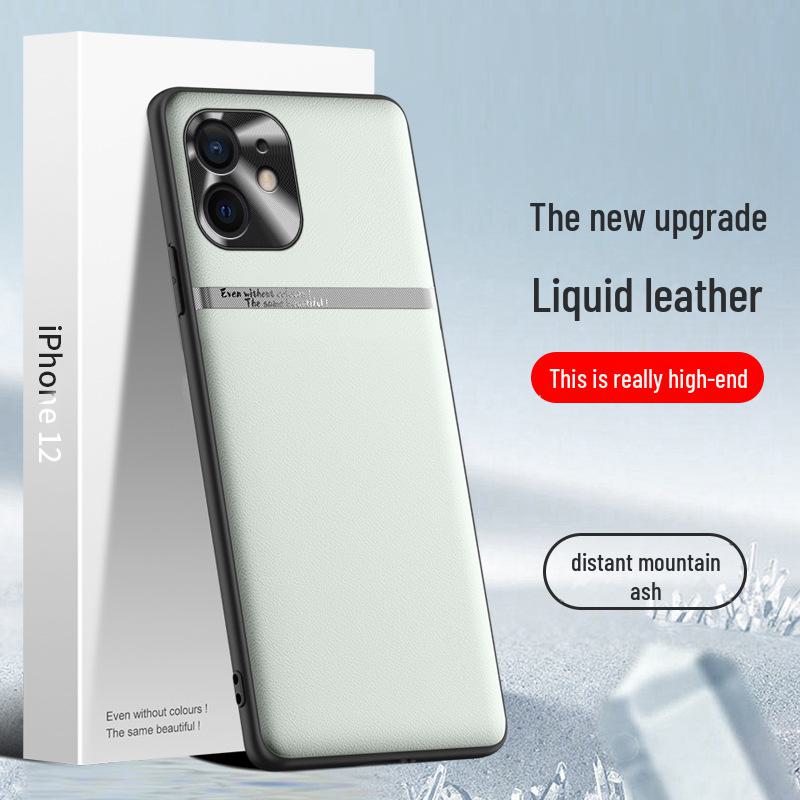 Защитный чехол из жидкой кожи для Apple 12 — чехол против падения и обрастания, индивидуальная доставка