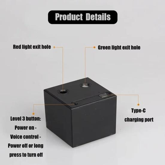 Мини DJ Свет Атмосферный Свет Перезаряжаемый Голосовое Управление Свет Настроения с 32 Световыми Эффектами Вечериночный Свет для Кемпинга Поездок на Машине Синхронизация с Музыкой Веселый Подарок