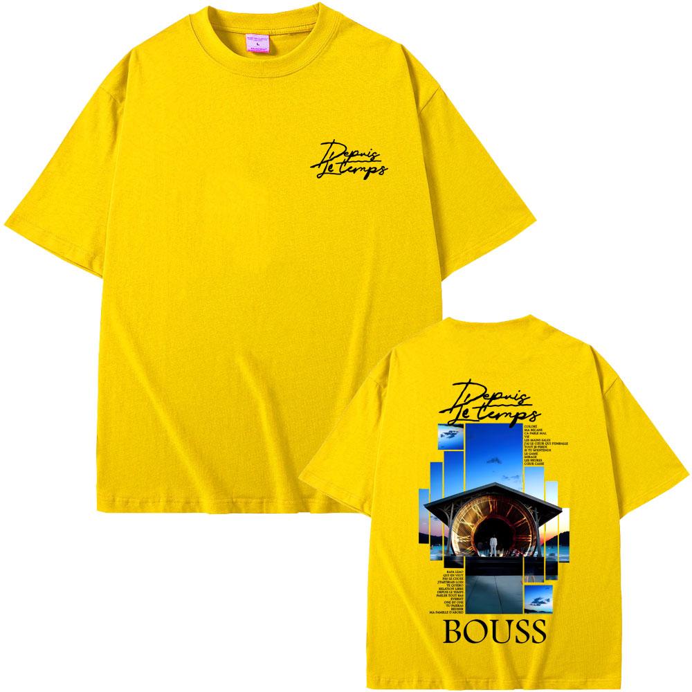 Rapper Bouss Et Si Jechoue Album Graphic Tshirt Men Women Hip Hop Fashion Pop Music Tshirt Male Casual Cotton Vintage T Shirts