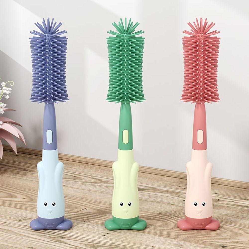 Soft Head Bottle Cleaning Brush Cup Cleaning Tool Baby Bottle Brush Set Water Bottle Cleaner